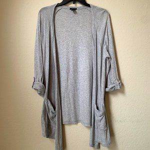 Gray Forever 21 Cardigan with Pockets